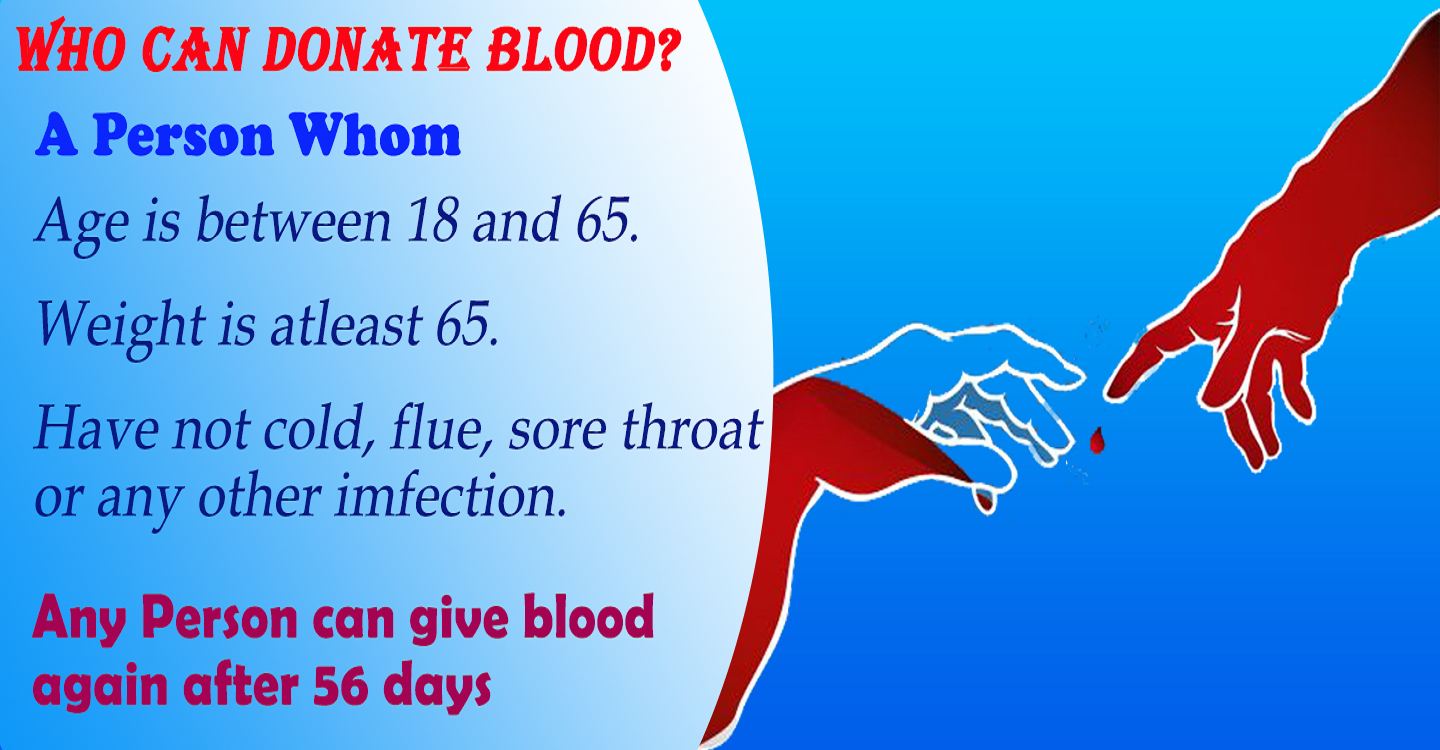Who can donate blood